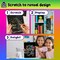 79-Piece Rainbow Scratch Art Kit for Kids – Creative Drawing Paper, Stencils & Styluses for Ages 4–12, Perfect for Gifts, Crafts & Travel Fun